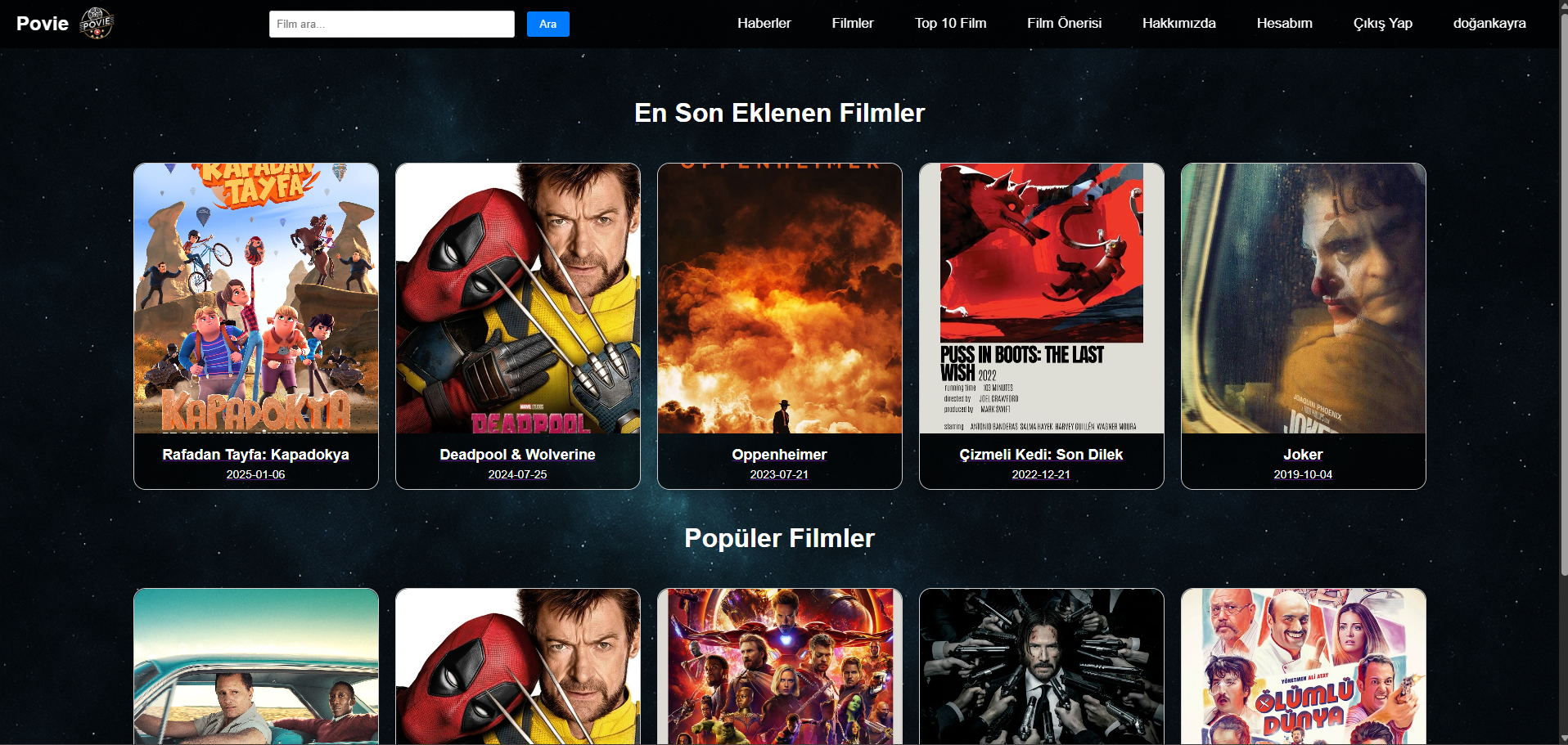 Povie Film Puanlama Web Sitesi